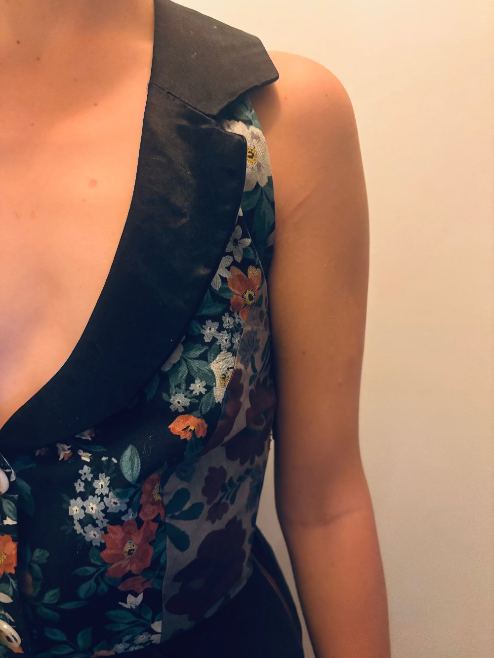 Deep Button Down Gown
