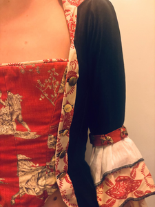 French Toile Corset Riding Coat