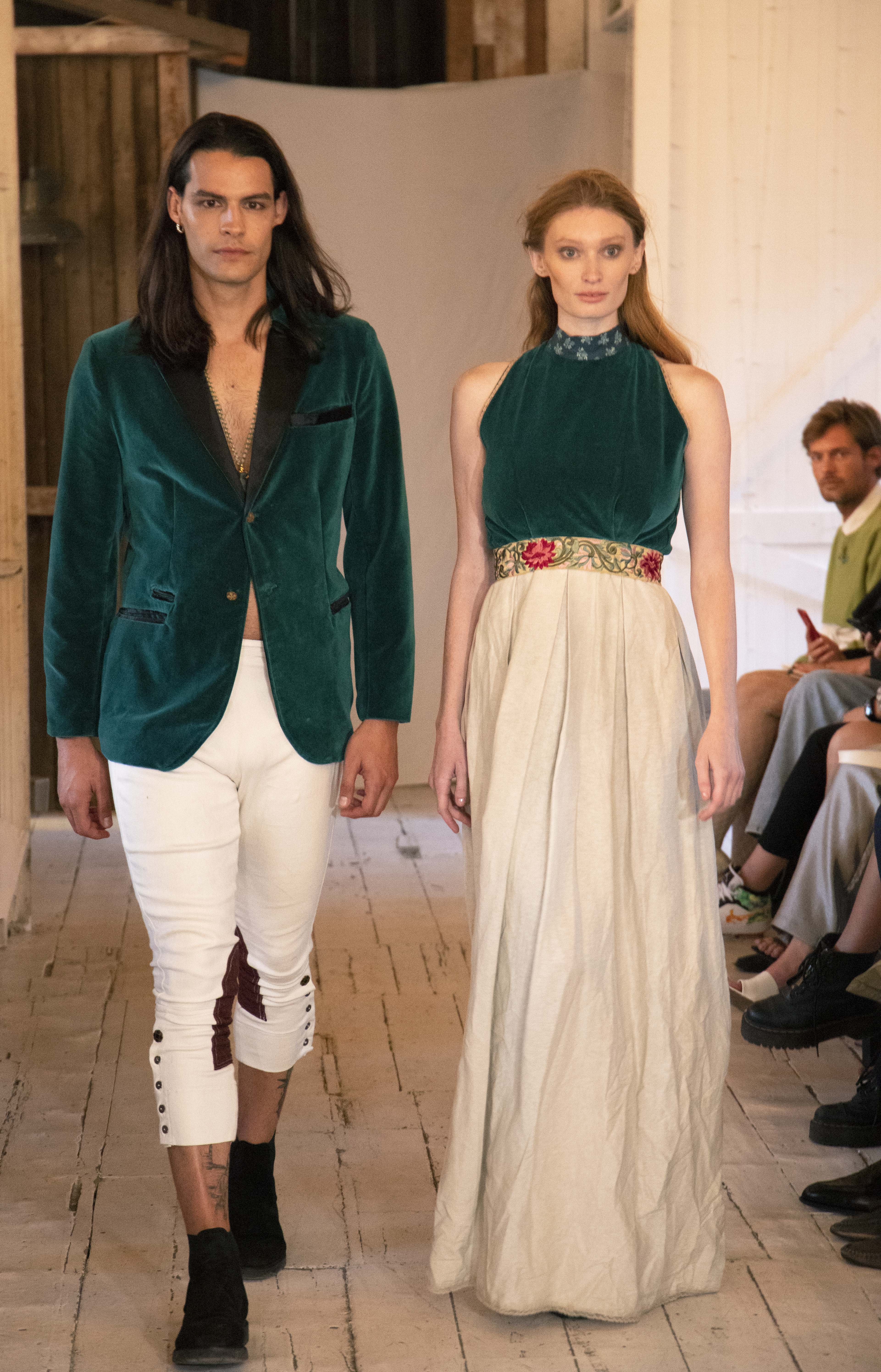 Velvet Green Gown